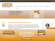 Tablet Screenshot of logistik-manager.com